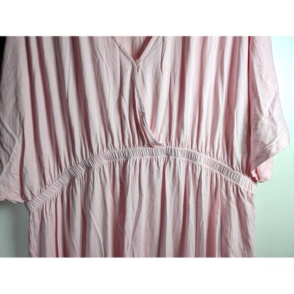 Ulla Popken Maxi Dress Size 24‎ 26 Plus Lagenlook Babydoll Summer Resort Beach - Picture 4 of 10